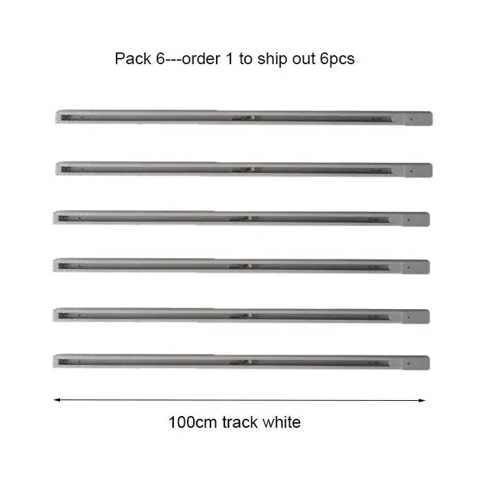 Modern 100cm black & white track for living room lighting