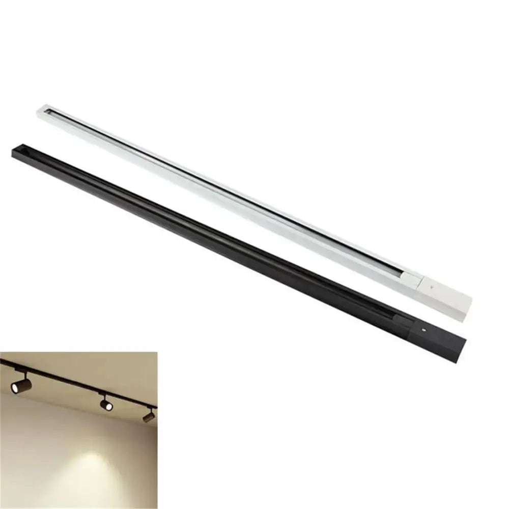 Modern 100cm black & white track for living room lighting