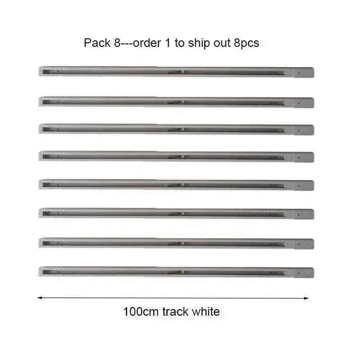 Modern 100cm black & white track for living room lighting