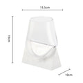 Modern abstract glass vase with white marble base living room decor