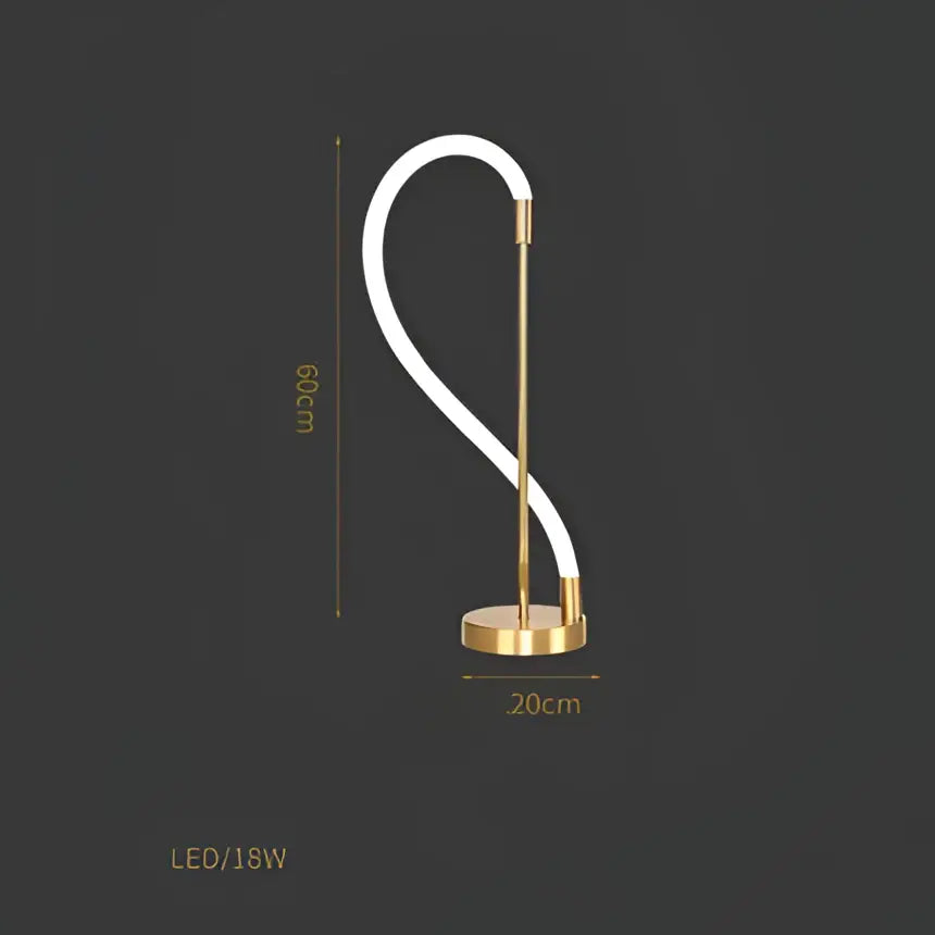 Modern abstract white & gold lines chandelier dining room light