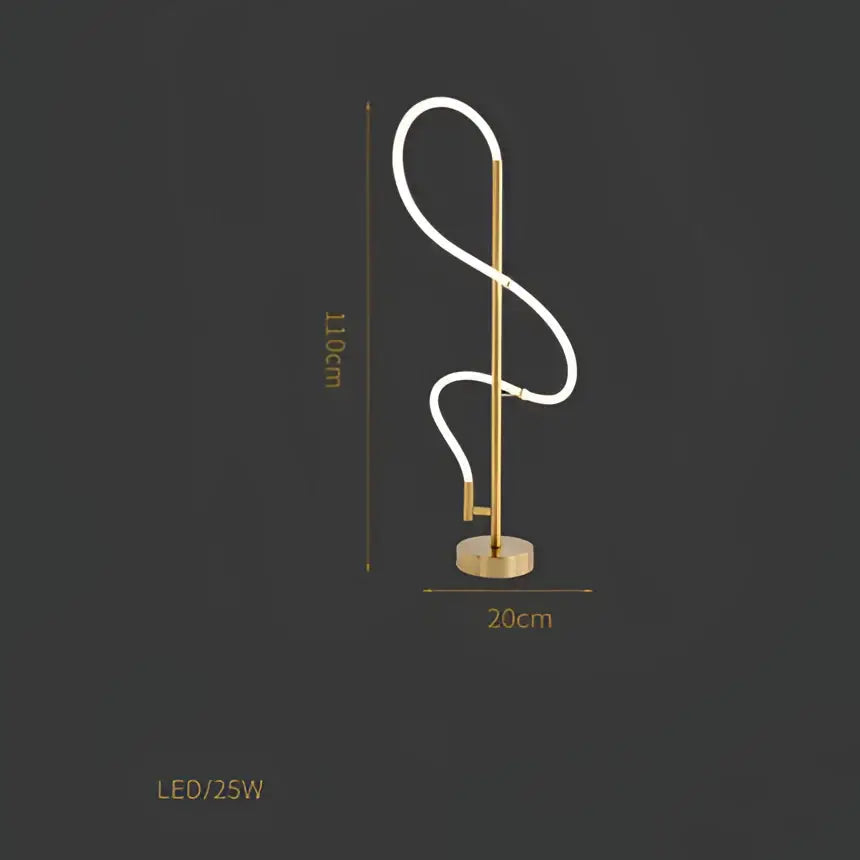 Modern abstract white & gold lines chandelier dining room light