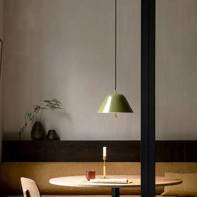 Modern acrylic green dimmable pendant lamp for kitchen and dining room