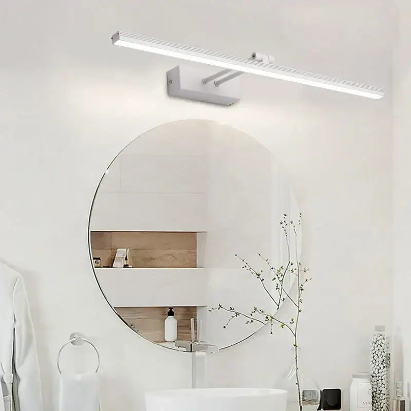 Modern adjustable black & white led vanity mirror light bathroom sconce