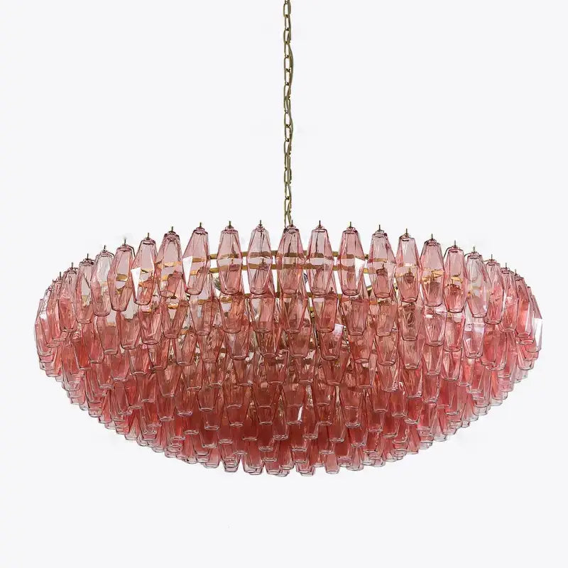 Modern amber and gray glass chandelier dining room luxury light