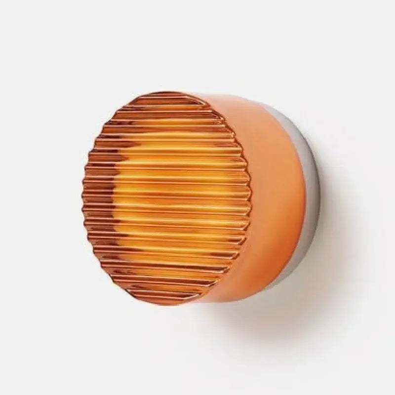 Modern amber & frosted acrylic sconce led wall lamp living room