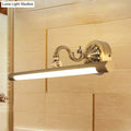 Modern antique brass integrated led wall light bathroom vanity