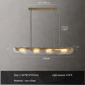 Modern art glass dining table chandelier – led luxury lighting