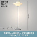 Modern bauhaus cream glass floor lamp – living room led light