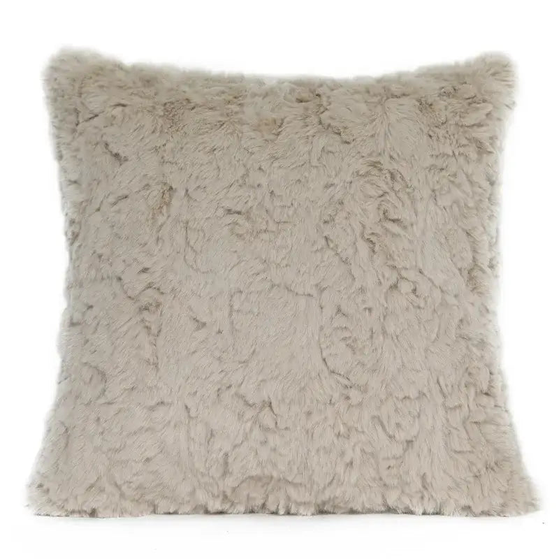 Modern beige & gold houndstooth jacquard lumbar pillow bedroom decor