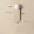 Modern beige stone led wall light bedroom fixture