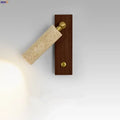 Modern beige travertine copper led wall lamp bedroom light