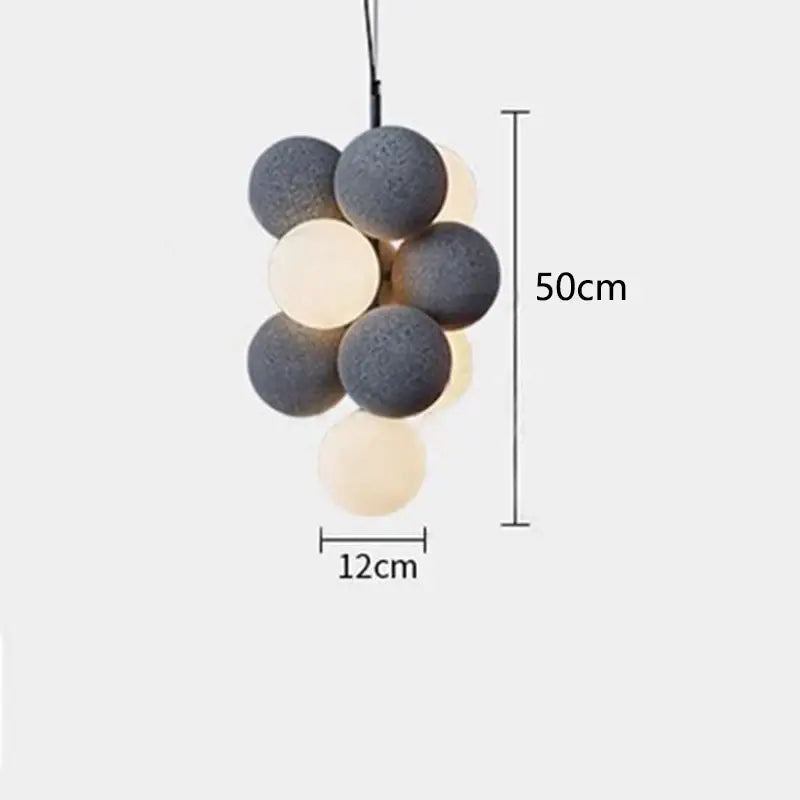 Modern beige & white abstracta pendant lamp dining room chandelier
