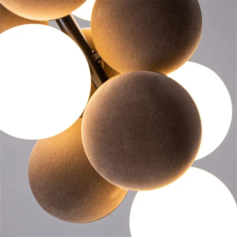 Modern beige & white abstracta pendant lamp dining room chandelier