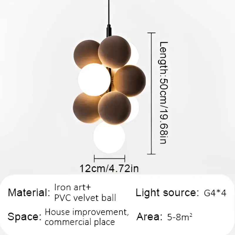 Modern beige & white abstracta pendant lamp dining room chandelier