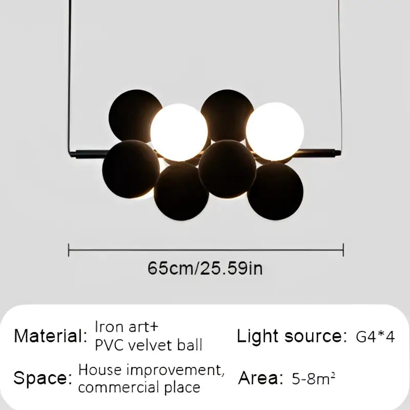 Modern beige & white abstracta pendant lamp dining room chandelier