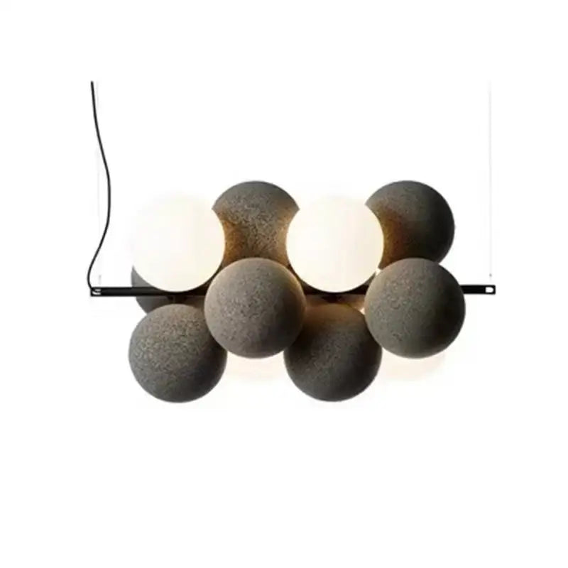Modern beige & white abstracta pendant lamp dining room chandelier