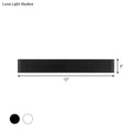 Modern black 12 inch led vanity wall sconce bathroom light