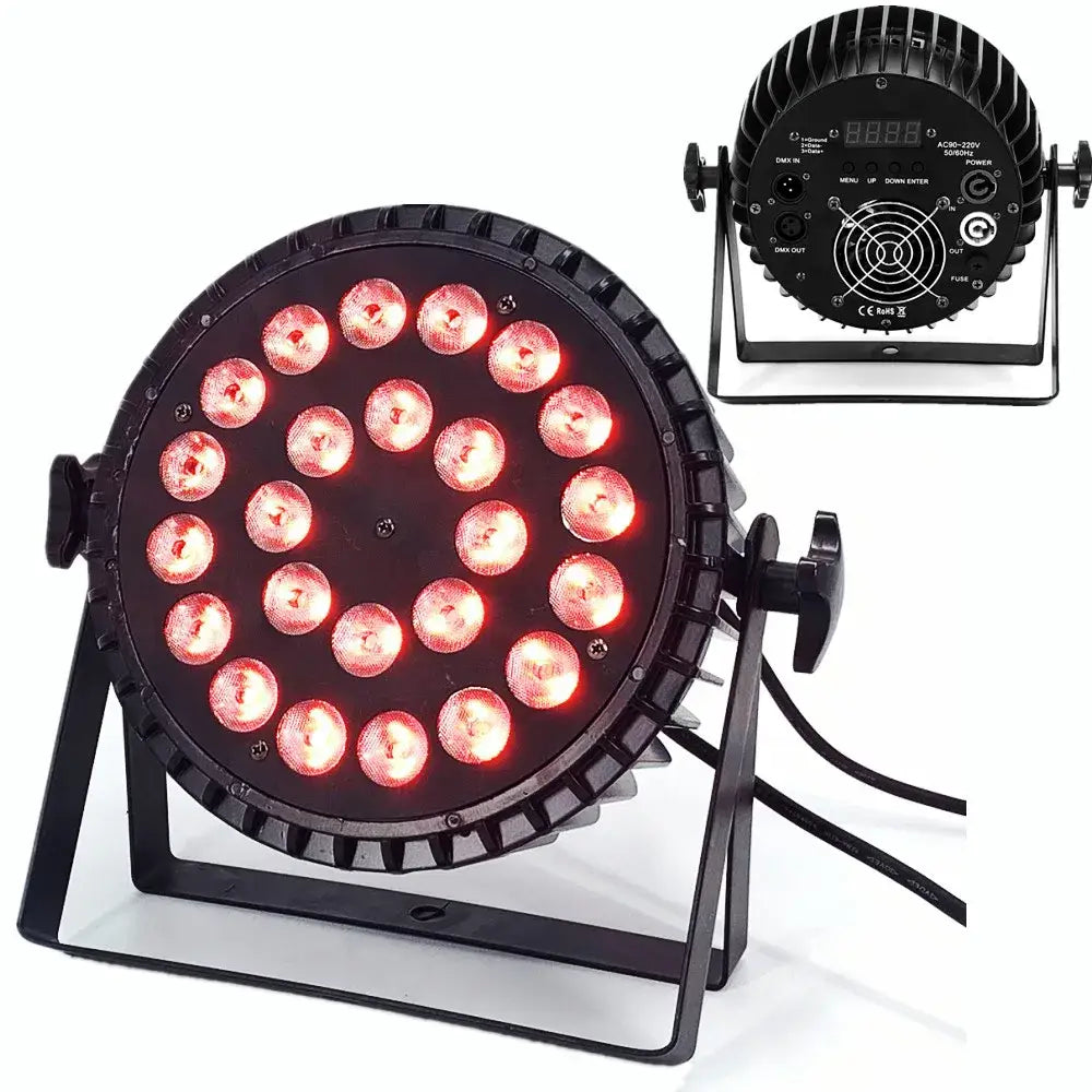 Modern black 24x18w led par light stage dmx wash lighting