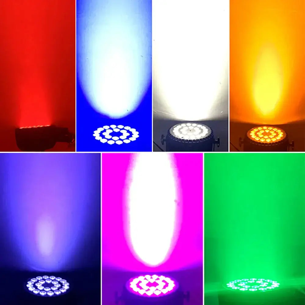 Modern black 24x18w led par light stage dmx wash lighting