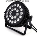 Modern black 24x18w led par light stage dmx wash lighting