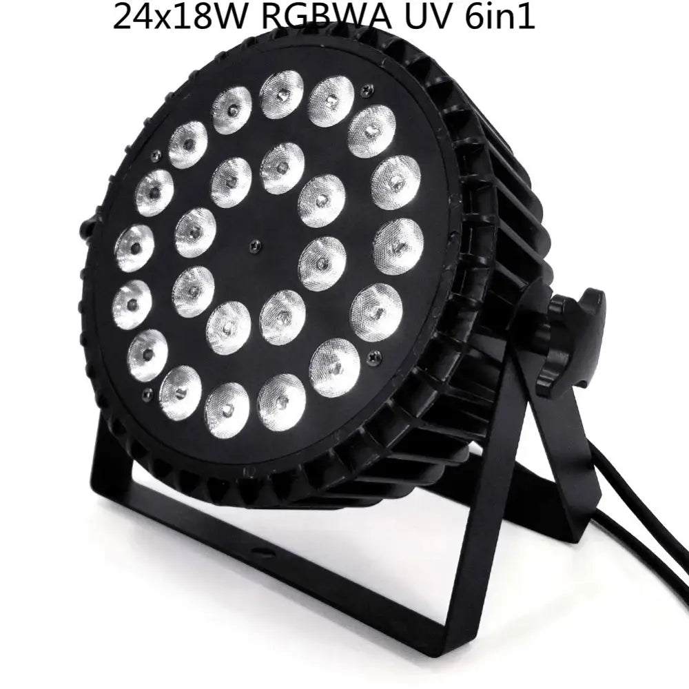 Modern black 24x18w led par light stage dmx wash lighting