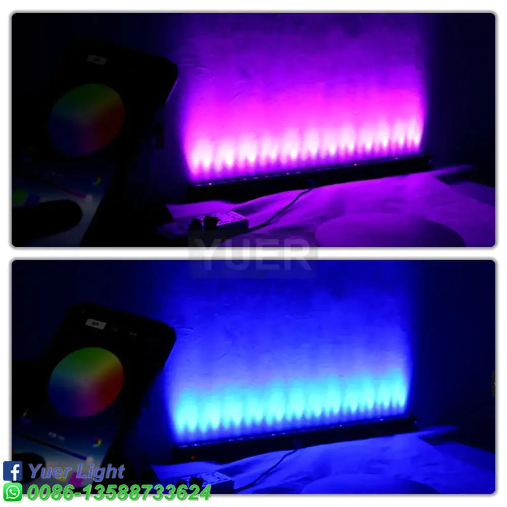 Modern black 24x4w 4in1 rgbw led wall wash stage light bar – bar