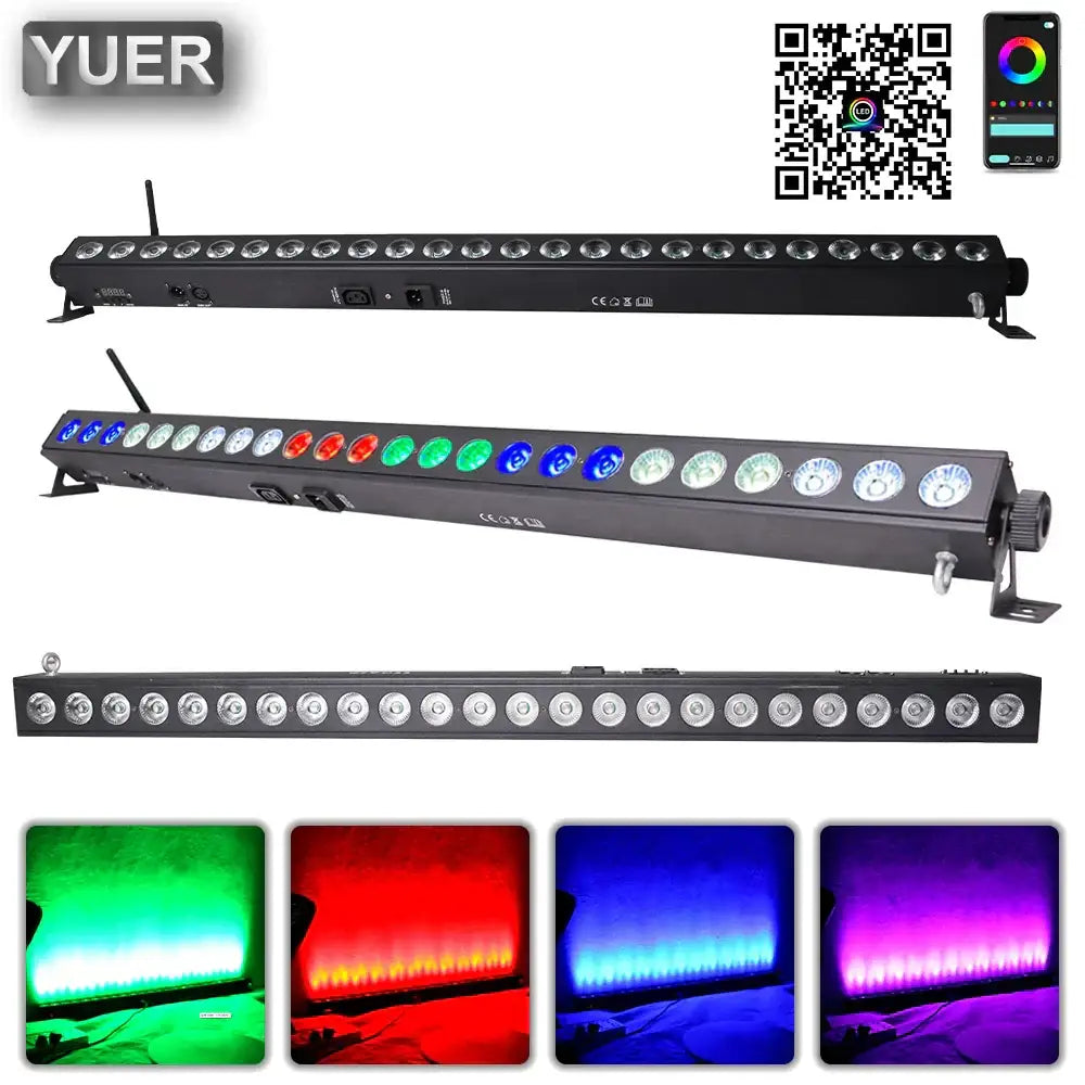 Modern black 24x4w 4in1 rgbw led wall wash stage light bar – bar