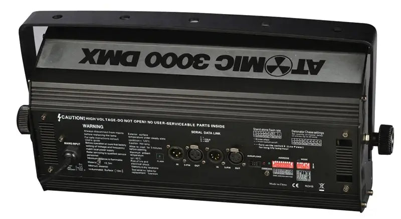 Modern black 3000w dmx strobe light stage lighting for club