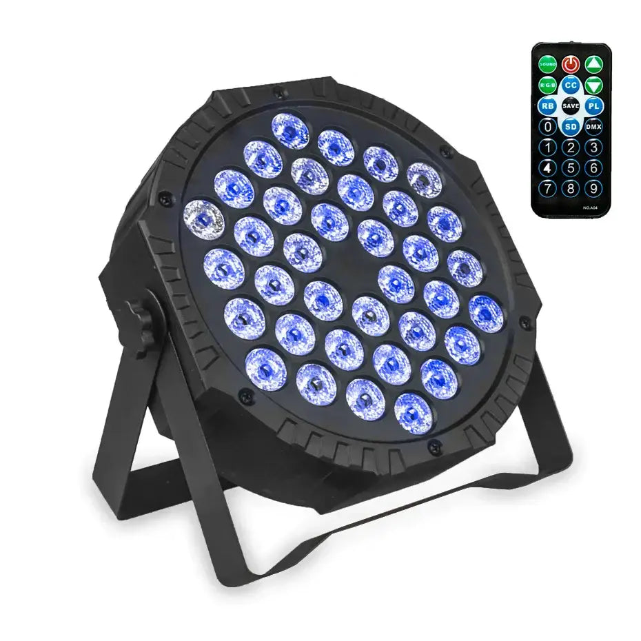 Modern black 36 led rgbw stage par light party room fixture