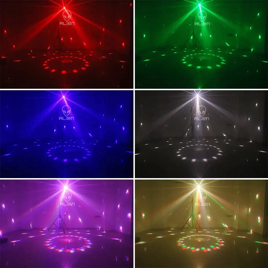 Modern black 4-in-1 stage light crystal ball strobe uv blacklight