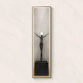 Modern black abstract art led wall lamp for living room decor