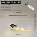 Modern black acrylic mountain peak pendant lights living room bonsai
