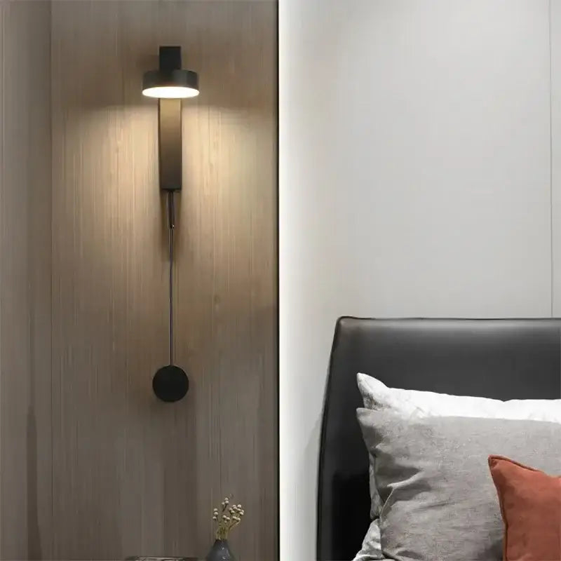 Modern black adjustable led wall lamp bedroom sconce lighting