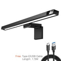 Modern black aluminium monitor light bar office eye care lamp