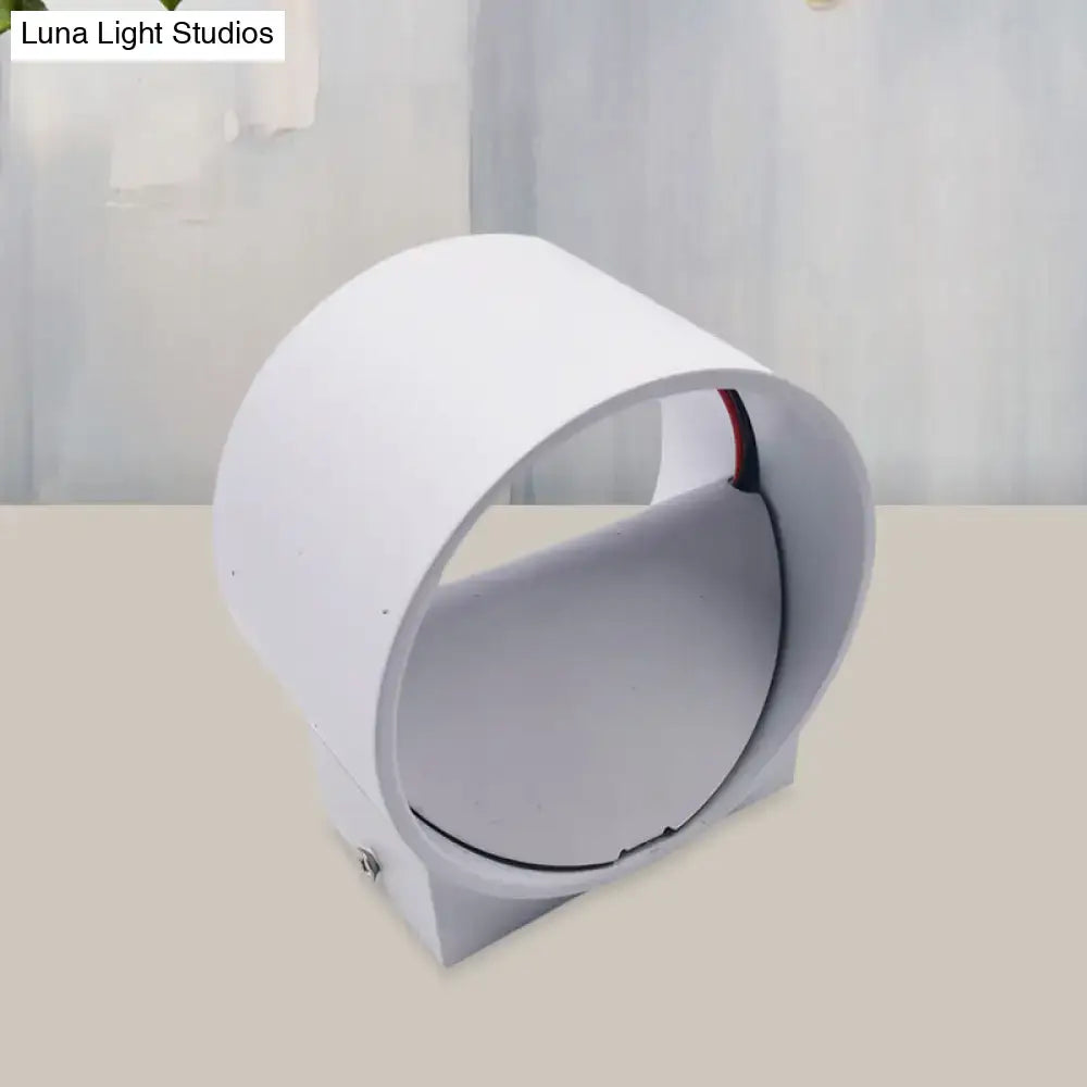 Modern black and blue velvet circle wall light bedroom kit