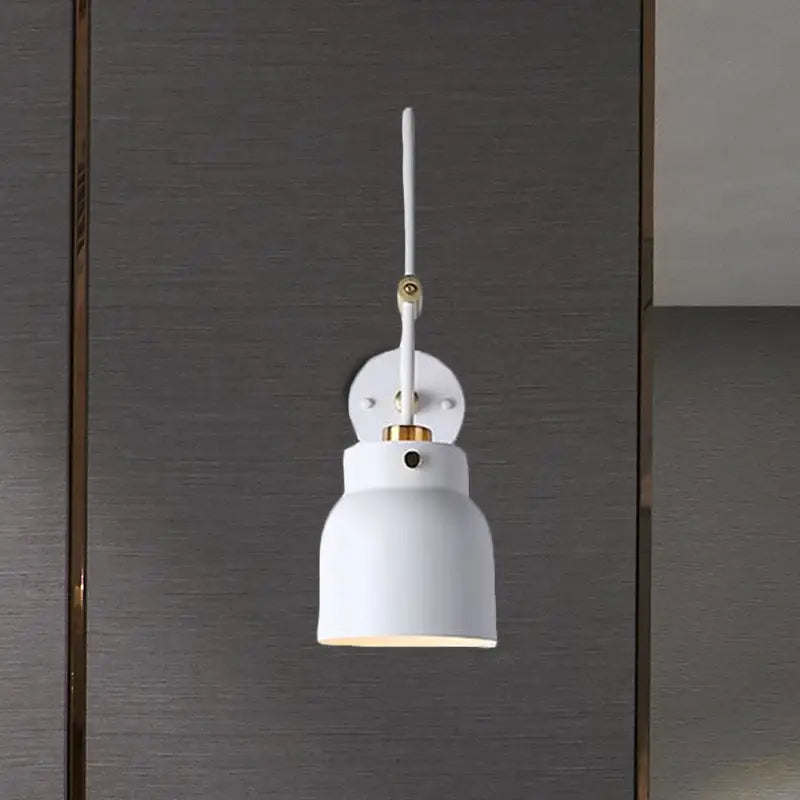 Modern black and brass industrial wall light – library 220v-240v