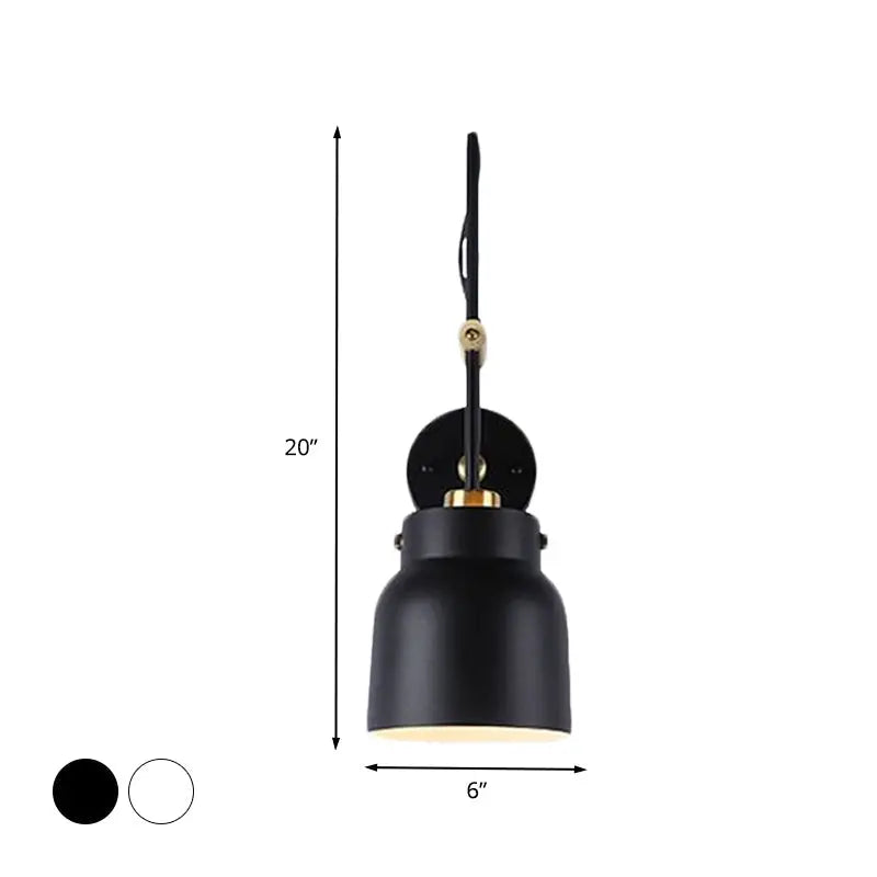 Modern black and brass industrial wall light – library 220v-240v