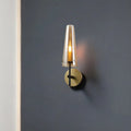Modern black and brass wall mount light for study room