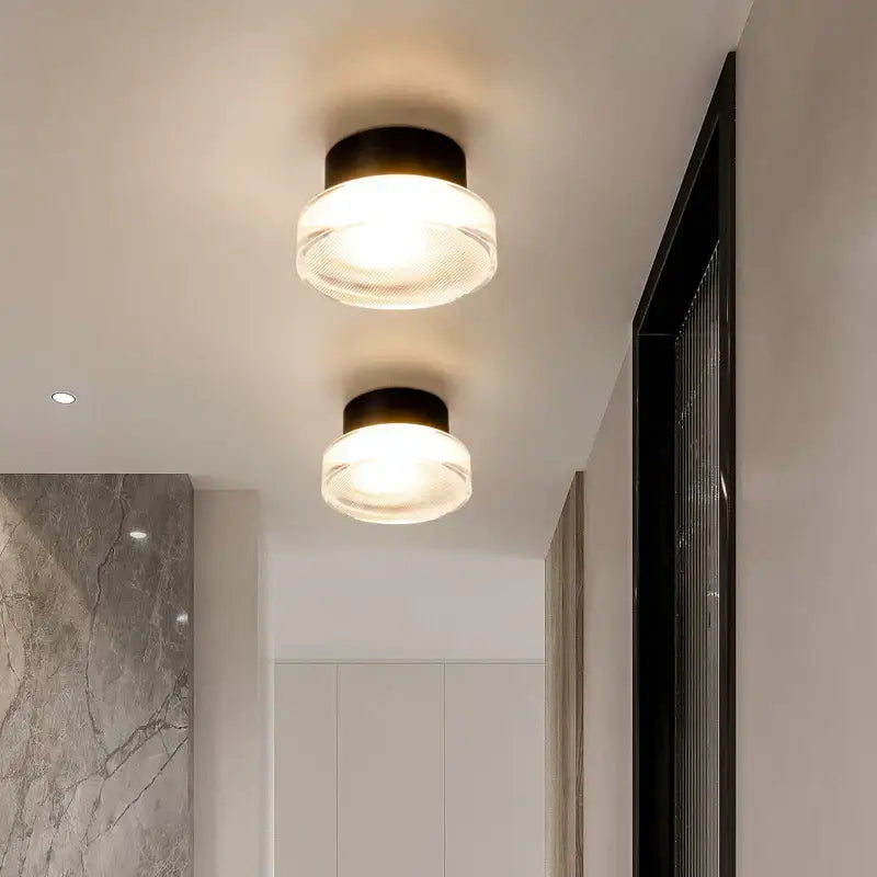 Modern black and clear acrylic wall sconce light bedroom lamp