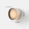 Modern black and clear acrylic wall sconce light bedroom lamp