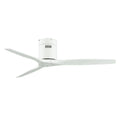 Modern black and dark brown ceiling fan with wood blades living room