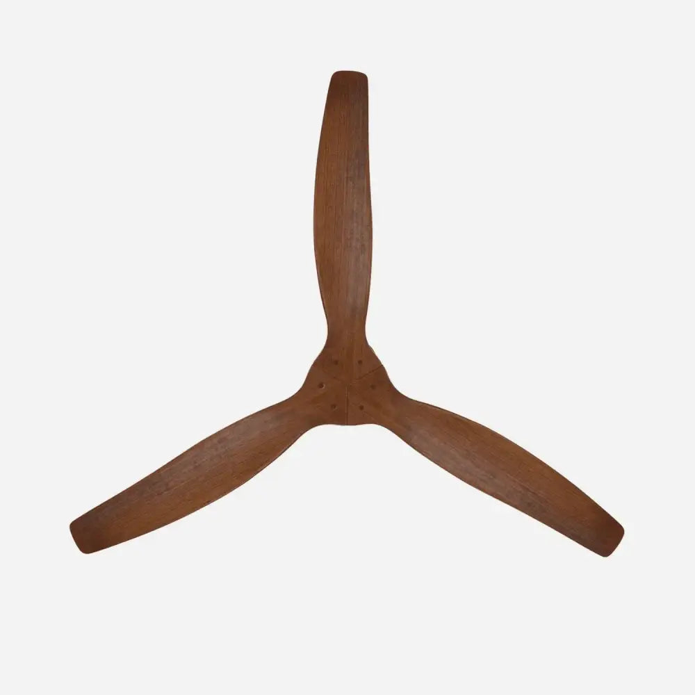 Modern black and dark brown ceiling fan with wood blades living room