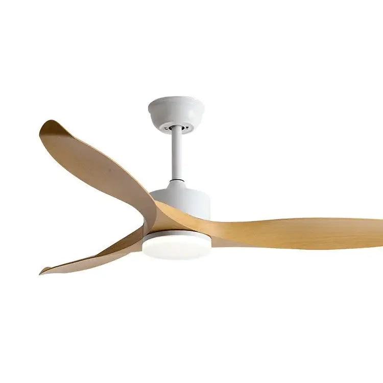 Modern black and dark wood copper dc ceiling fan living room remote