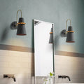 Modern black and gold conical sconce – dining room wall lamp