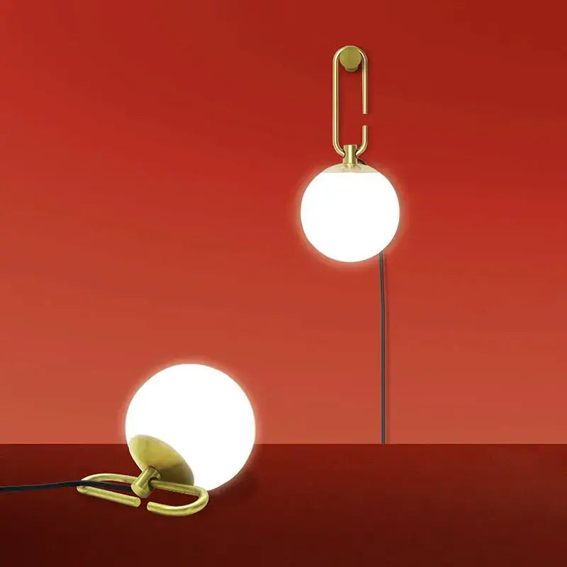 Modern black and gold glass ball pendant lights dining room chandelier