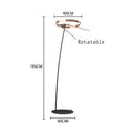 Modern black and gold led floor lamp for living room