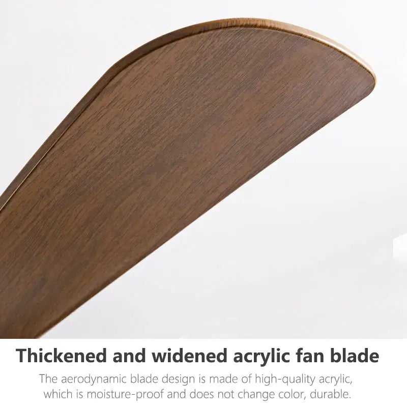 Modern black and wood 46in led ceiling fan for bedrooms