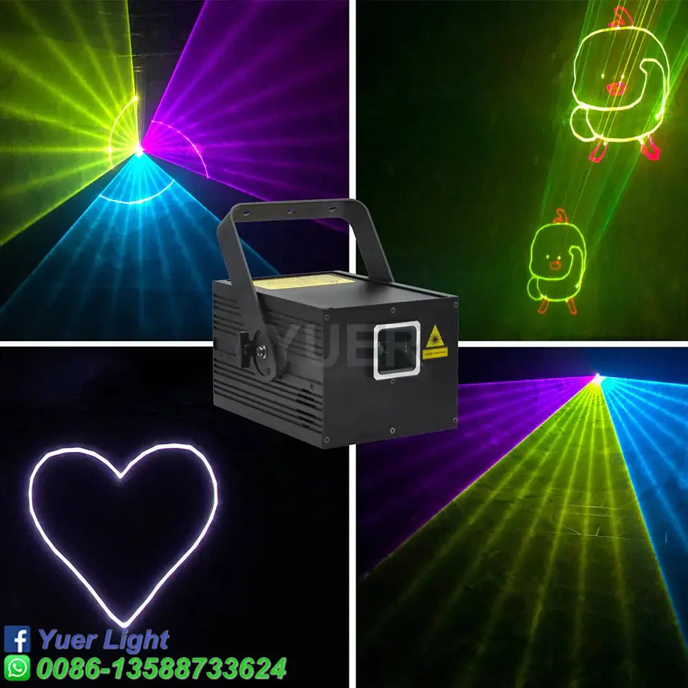 Modern black animation laser light projector for party living room