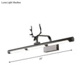 Modern black antler accent led wall lamp bathroom vanity light